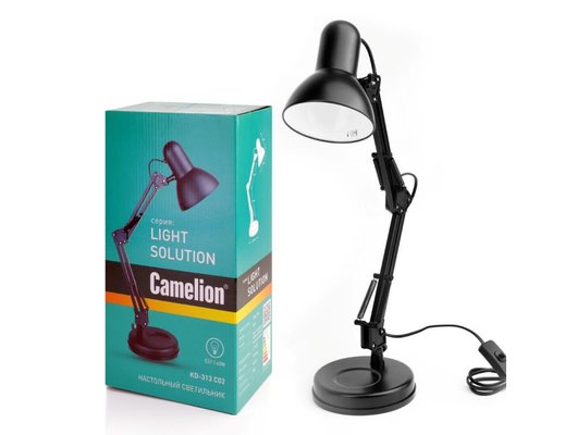 Светильник настольный Camelion KD-313 C02 черный